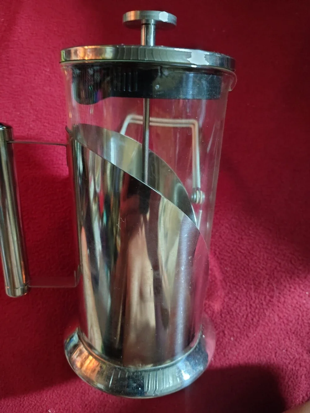 Stainless Steel French Press Coffee Maker - Polished Silver